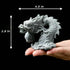 Sandstone Chinese Dragon Statue, Fish Tank Aquarium Decorations Home Office Tabletop Decor Small Accessories Ornaments for Wealth Success Good Lucky