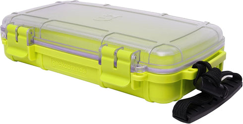 geckobrands Waterproof Dry Box Storage Case, Medium, Neon Green - Watertight & Airtight Dry Box for Phone, Wallet