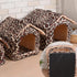balacoo Dog Bed House, Kitten Bed for Small Dogs, Indoor Tent Bed, Warm Pattern House for Pets, Creative Tent