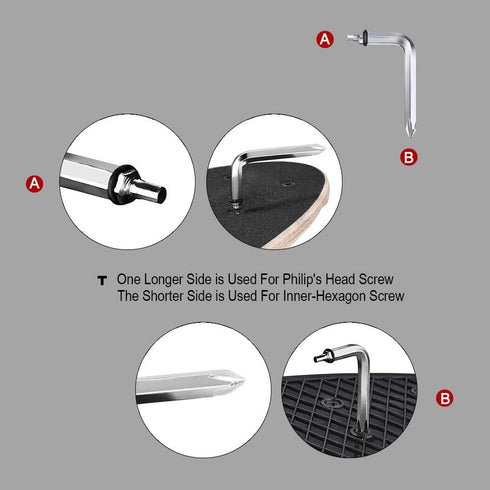Upkeep All-in-One Multi-Function Portable Skate Tool - C&Xanadu with 2-in-1 Allen Wrench & Phillips Head Screwdriver