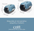 Catit Voyageur Cat Carrier, Medium Size, Blue/Grey, Model 41385