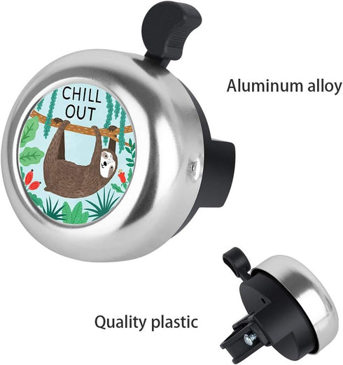 MZELQ Cute Bicycle Bell, Adjustable Size Aluminum Bike Accessories with Clear Sound for Girls, Women, Kids