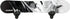 Snowboard Wall Mount with Hooks - Universal Design Snowboard Rack, Space Saver Wall Art (Black & White)