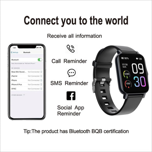 Fitness Tracker with Heart Rate Monitor, Sleep Monitor, Activity Tracker, IP68 Smart Watch for Men and Women