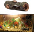 Zerodis Log Hollow Tree Trunk Ornament, Artificial Wood Fish House Decoration for Betta Turtles Reptiles