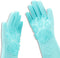 Pet Grooming Magic Gloves - Dog Cat Bathing Shampoo Brush - Silicone Hair Removal Gloves for Bathing and Messaging,