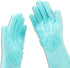 Pet Grooming Magic Gloves - Dog Cat Bathing Shampoo Brush - Silicone Hair Removal Gloves for Bathing and Messaging,