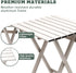 SUNNYFEEL Folding Camping Table, Lightweight Aluminum Portable Picnic Table 18.5x18.5x24.5 Inch for Outdoor Cooking