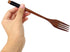 Honbay 3PCS Japanese Style Wooden Flatware Set with Retro Cloth Pouch for Travel or Daily Use