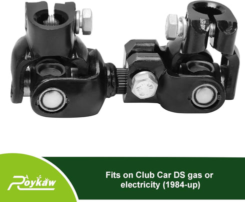 Roykaw Steering Joint Intermediate Shaft Knuckle Assembly for Club Car DS 1984-Up Gas & Electric Golf Cart Models,