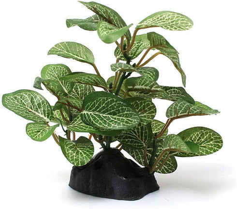 2 Piece Realistic Faux Silk Aquarium Ficus Tree Cool Small Betta Fish Tank Grass Fake Artificial Plants Plastic Decorations Ornament by Otimark