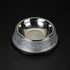 APGLSXY Dog Bowls with Rhinestones Stainless Steel Dog Food and Water Bowls Non-Skid Rubber Base Sparkling Feeding