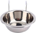 Hanging Pet Bowl: Stainless Steel Dog Crate Bowl for Food and Water with Hook for Dogs and Cats in Cage