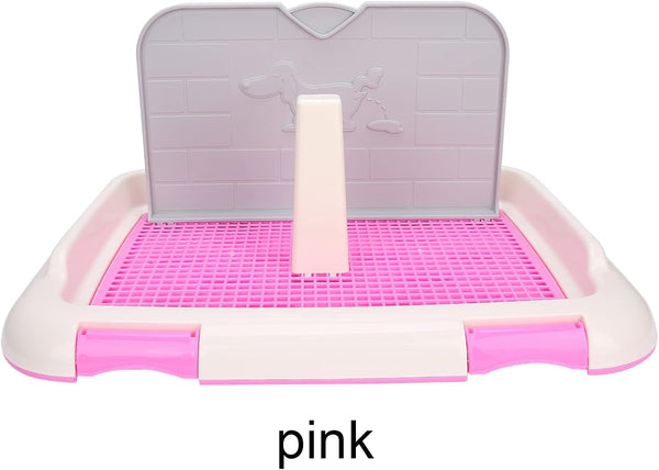 Indoor Potty Tray Indoor Dog Toilet with Fence, Suitable for Small Dogs and Puppies, Designed for Timed Urination