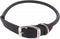 Coastal Pet Circle T Oak Tanned Leather Round Dog Collar, Black, 1" x 18", Comfortable for Long Hair Dogs