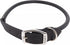 Coastal Pet Circle T Oak Tanned Leather Round Dog Collar, Black, 1" x 18", Comfortable for Long Hair Dogs
