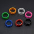 12Pcs Soft Silicone Scissors Finger Rings Grips - Grooming Shear Thumb Inserts for Pet Shears, Random Color