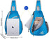 WATERFLY Crossbody Sling Bag, Small Water Resistant Backpack, Lightweight Shoulder Chest Daypack for Men Women Hiking