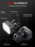 Super Bright Bike Light Set, IPX6 Waterproof Front and Back Lights with 8+12 Lighting Modes, USB Rechargeable LED