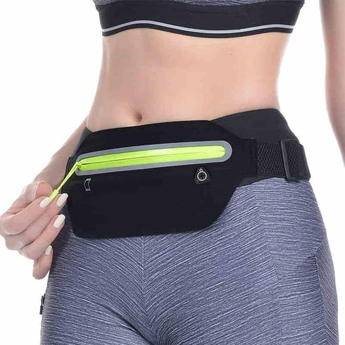 Running Belt Slim Fanny Pack - Waterproof Workout Exercise Phone Waist Pack for Women Men, Gym