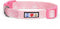 Pawtitas Soft Adjustable Puppy Collar, Personalized Customizable Dog Collar with Embroidered Name, Medium Pink