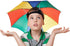 Umbrella Hat, 27" Diameter Rainbow Hands-Free Fishing Cap, Sunhat for Kids, Men & Women