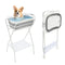 MELONGKAYLON 2 in 1 Dog Bathtub Small Pet Bathtub with Stand, Foldable Pet