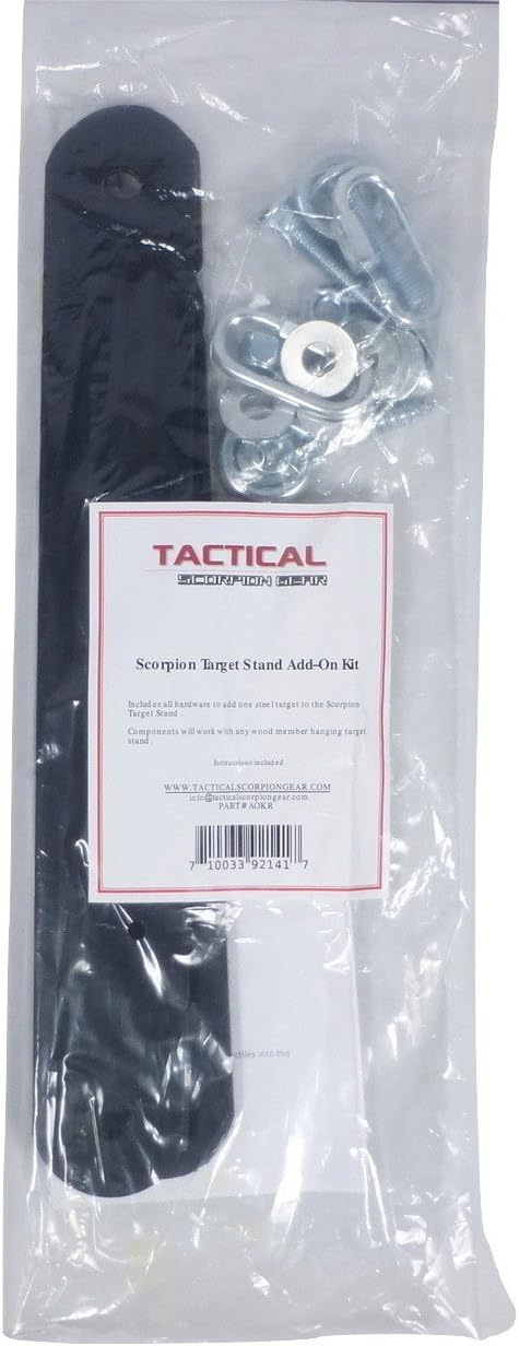 Tactical Scorpion Gear Hanging Steel AR500 Gong Target, Rubber Strap Mounting Kit