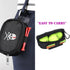 Skull Golf Ball Pouch - Durable Polyester Golf Tee Organizer Bag with Zipper Hook & Waist Belt for Men Women