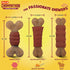 Hartz New Chompathon Gripper Bone Dog Chew Toy - Double Layered Flavored with Chicken & Bacon for Aggressive Chewers
