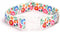 Adjustable Dog Collar, Soft Nylon, Durable, Special Design Patterns, Perfect Gift for Small Medium Large Dogs, L, White