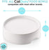 CatGuru Food Table for Cat Bowl, Non Slip Elevated Feeder for Food and Water Cat Bowls, Marshmallow