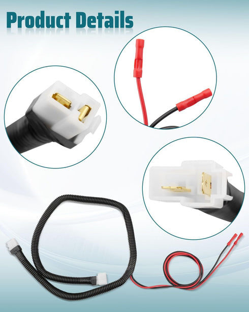 Daxabfuz D5 12V Add-On Power Harness Fit for Evolution Electric Golf Carts, for Golf Cart Underglow Lighting