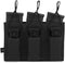 KRYDEX Triple/Double/Single Open-Top Mag Pouch for 5.56 .223 Magazine with 1911 HK45 Glock 9mm Pouch