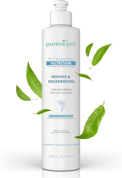 Nutrition Hypoallergenic Shampoo for Pets, Fur Cleanse & Hydration, Vegan & Paraben-Free, 10.1fl oz
