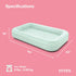 Intex Kids Travel Air Mattress Inflatable Bed with Raised Sides and Hand Pump - Portable Blow-Up Toddler Traveler Bed