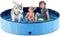 Jasonwell Foldable Dog Pool Collapsible Hard Plastic Swimming Pool Portable Kiddie &