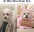 SDCSDC Dog Bathrobe Super Absorbent Towel for Small Dogs Cats Fast Drying Dog Robe Coat with Hood Puppy Cat Bath Towel