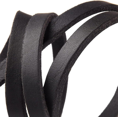 Genuine Leather Leash for Small to Medium Dogs, 4FT / 5FT / 6FT, Black/Brown