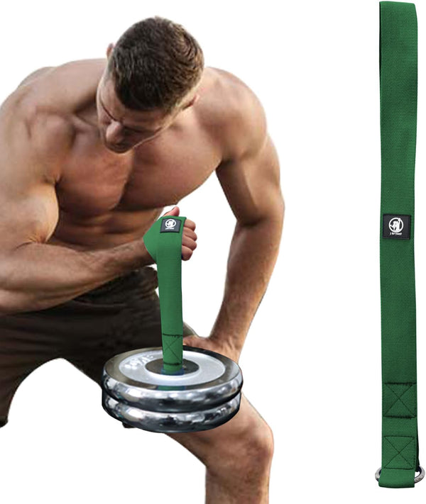J Bryant Arm Wrestling Training Strap Belt for Wrist, Forearm, and Biceps Workouts, Compatible with 1 & 2 Inch Plates