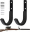 Gun Rack Storage Wall Mount, Horizontal Metal Hangers for Rifles, Shotguns, and Archery Bow