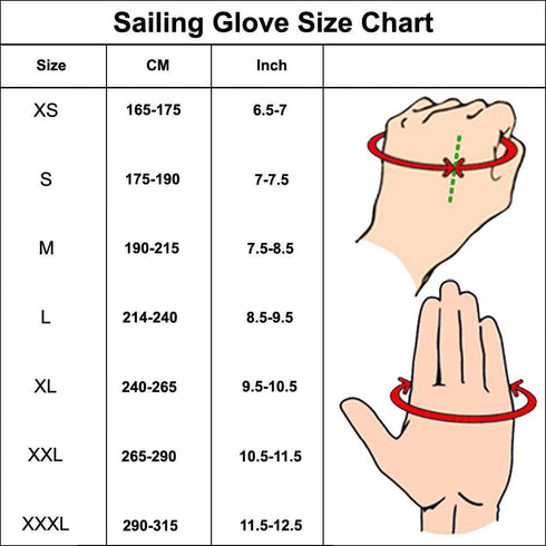 MRX BOXING & FITNESS Sailing Gloves, Sticky Palm Gripy Glove for Yachting, Kayak, Dinghy Fishing, 2 Cut Finger (Black