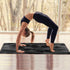 Yoga Mat in Charcoal Black Grey Camo, Eco-Friendly Non-Slip Portable Fitness Mat for Workouts