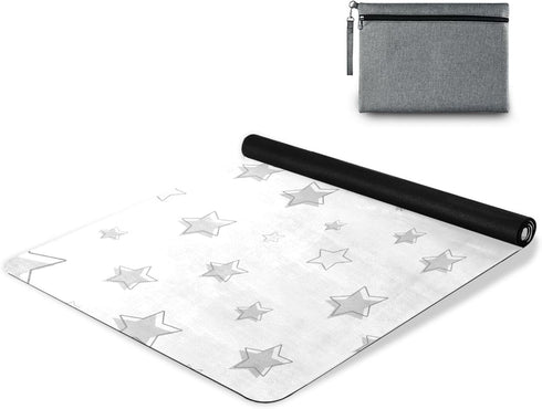 HXshaoye Handdraw Stars Baby Gray nonslip yoga mat for home printed, natural rubber