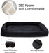 Patas Lague Bolster Dog Bed for Medium Dogs, 30''x20'', Soft Foam Sofa Pet Bed, Machine Washable