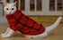 Turtleneck Dog Argyle Sweater for Small Dogs and Cats