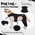 ROZKITCH Dog Surgery Recovery Sleeve for Rear Right Left Leg, Wound Elbow Brace Protector, Black 2XL