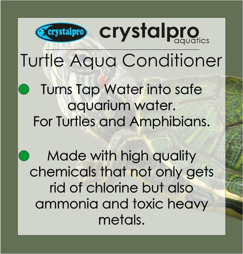 4.22 Oz 660 Ammonia Crystalpro Turtle & Amphibian Water Conditioner - Treats Gallons, Neutralizes Chlorine and - Makes
