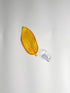 3 Pcs Artificial Plant Leaf Betta Hammock - Fish Rest Bed for Aquariums (Yellow)