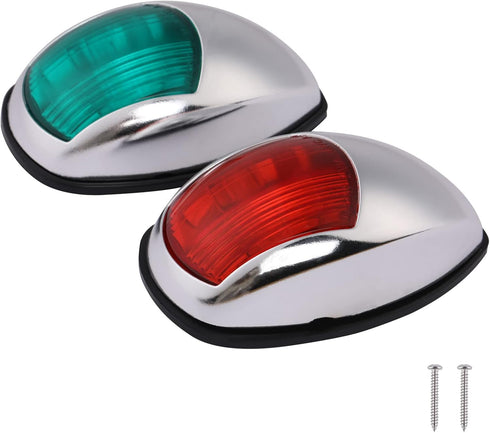 Pontoon Navigation Lights Red and Green Bow Light LED Marine USCG 2